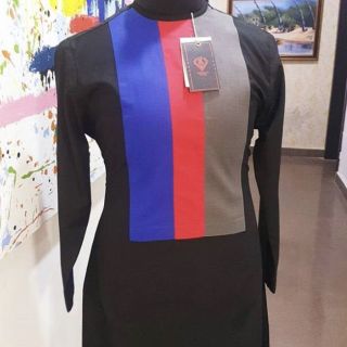 Kaftan black with designs